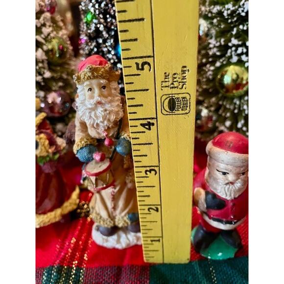 Santa Claus Hand Painted Figurines Lot of 5 - Picture 3 of 11